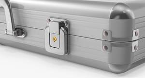 Maletín de aluminio con caja fuerte de metal duro para llevar billetes en efectivo - Product Image 6