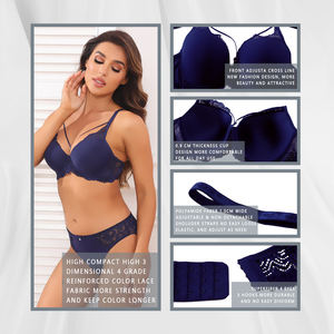 Binnys ชุดชั้นในสตรีแบบเซ็กซี่บราและกางเกงไซส์ใหญ่พิเศษชุดชั้นในสตรีแบบปักลายใต้2023 - Product Image 3