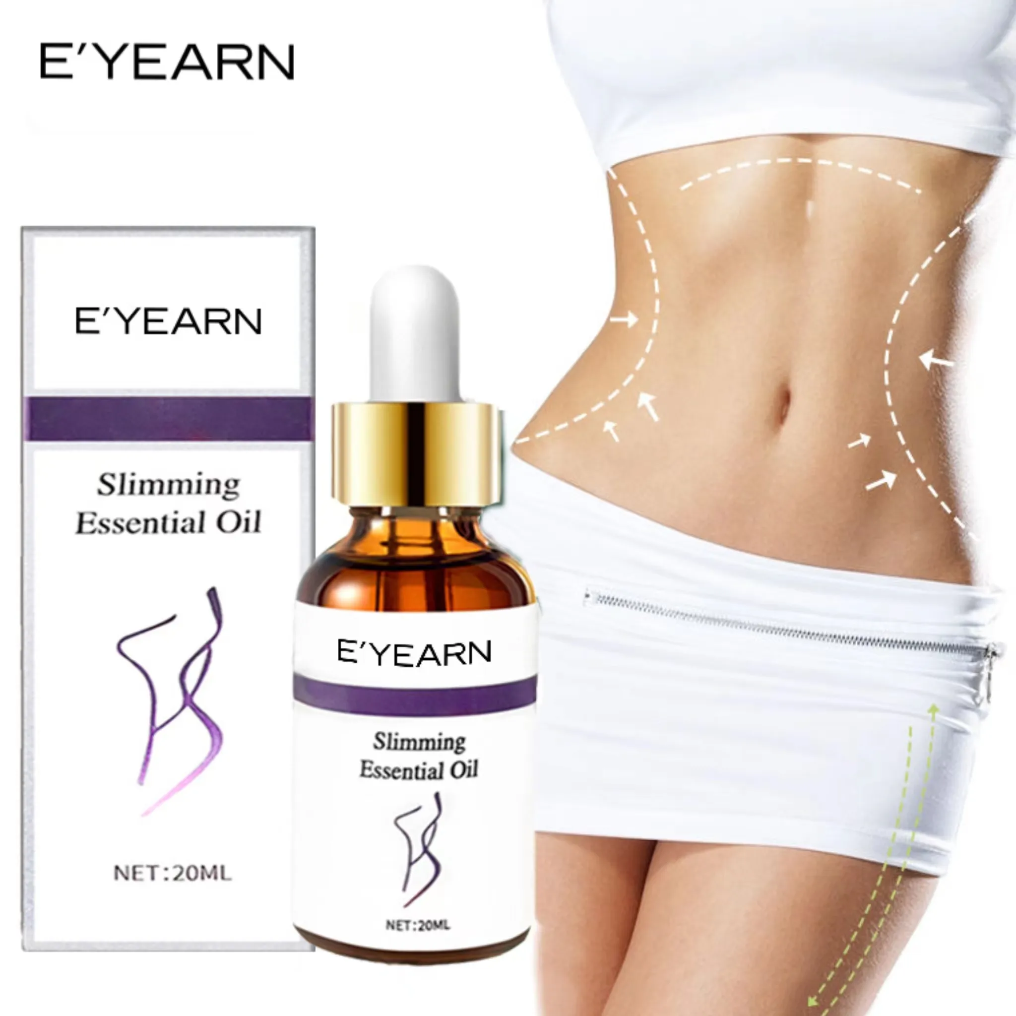OEM Cellulite Slimming Oil Fast Burning Fat Natural Plant Extract Slimming Massage Essential Oil