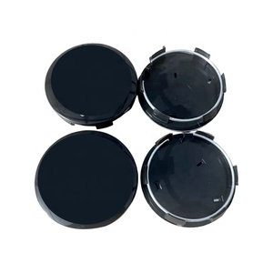 Emblema de cubo de rueda de aleación cromada negra de 60 mm, tapa central de llanta para <span class=keywords><strong>Peugeot</strong></span> 301 206 307 308 408 - Product Image 2
