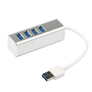 High-Speed 5Gbps OEM Mini Building Blocks Aluminum Alloy USB 3.0 Hub with 4 Ports for Laptop and PC CE ROHS FCC Certified