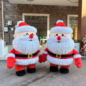 Funtoys, atractivo traje <span class=keywords><strong>de</strong></span> padre <span class=keywords><strong>de</strong></span> Navidad, disfraz <span class=keywords><strong>de</strong></span> Mascota <span class=keywords><strong>de</strong></span> Papá Noel inflable gigante para adultos, <span class=keywords><strong>ropa</strong></span> peluda <span class=keywords><strong>de</strong></span> felpa <span class=keywords><strong>de</strong></span> Halloween - Product Image 1