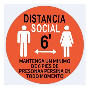 Removable Waterproof Social Distancing Floor Sticker <b>Vinyl</b> Pvc Sticker - Product Image 5