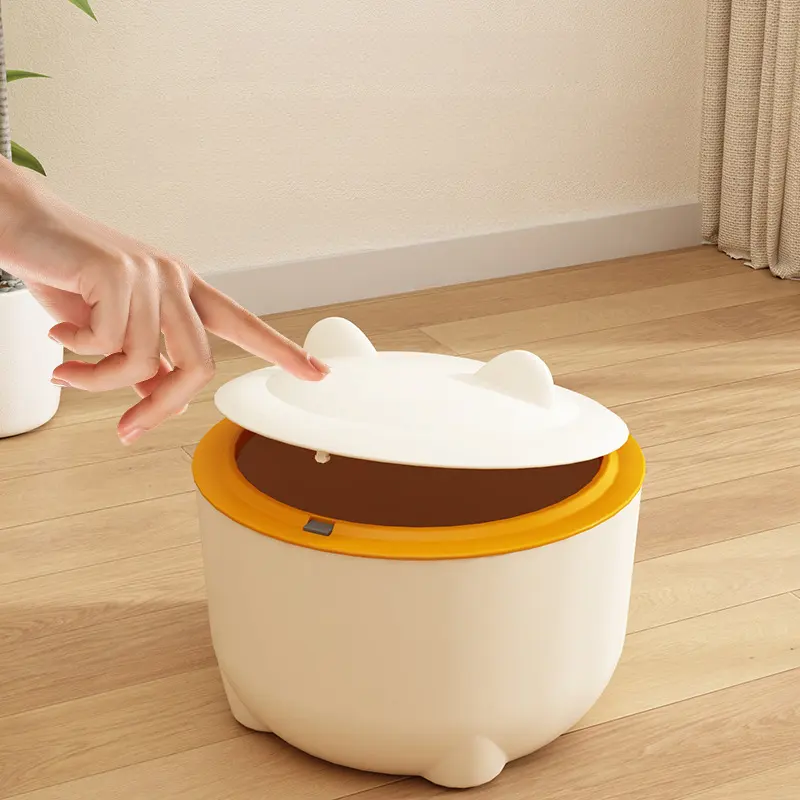 Support customization Pet Trash can Prevents pets from rummaging cat litter Clean the deodorized cat trash can with a lid