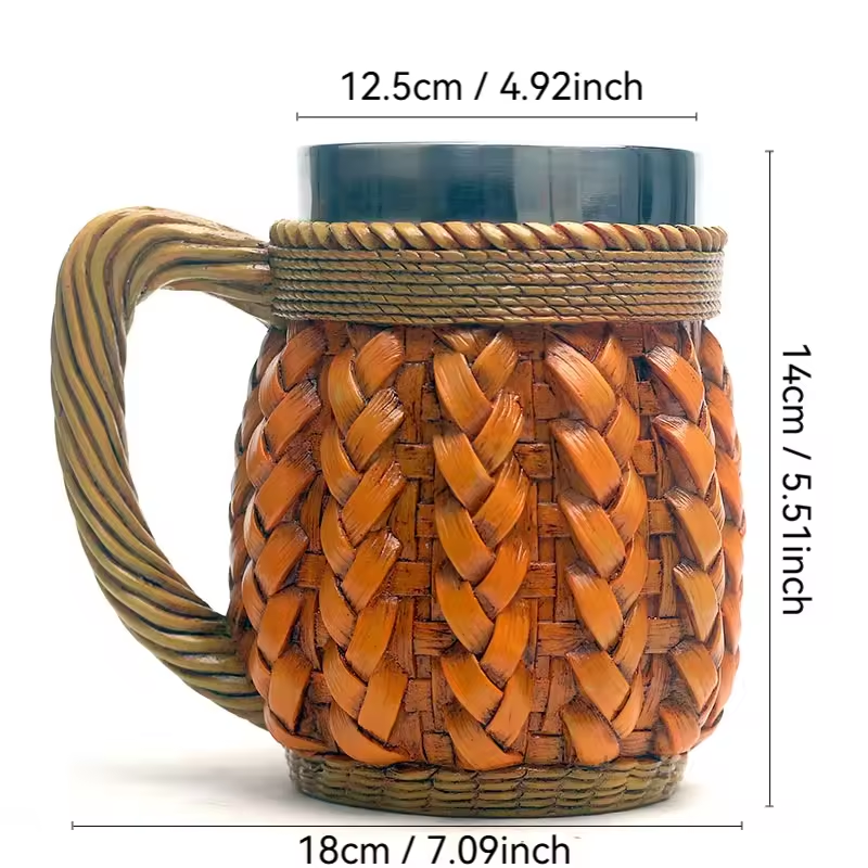 Tissage Orange-Bambou