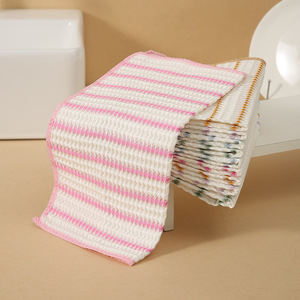 Chiffon de nettoyage de cuisine double face 30x30, couleurs mélangées, pour casseroles et poêles, chiffon rectangulaire - Product Image 2