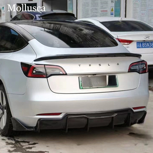 ขอบกันชนคาร์บอนไฟเบอร์แผ่นกระจายแสงด้านหลังสำหรับรุ่น S สไตล์ - Product Image 6