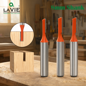 LAVIE 8mm Shank Straight Flush <b>Trim</b> <b>Router</b> Bit Tungsten Carbide Woodworking - Product Image 3