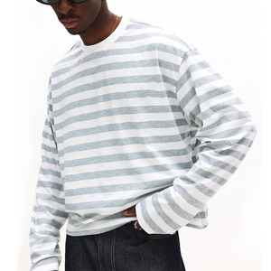 Streetwear personalizzato 100% cotone termiche T-shirt a maniche lunghe da <span class=keywords><strong>uomo</strong></span> <span class=keywords><strong>felpa</strong></span> <span class=keywords><strong>con</strong></span> scollo a girocollo di alta qualità - Product Image 2