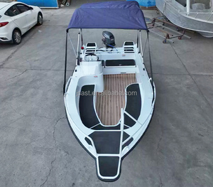 Petit <span class=keywords><strong>bateau</strong></span> de pêche rapide en aluminium, soudé, d'<span class=keywords><strong>occasion</strong></span>, pour 6 personnes, avec console centrale, télécommande, GPS, pour la pêche en haute mer, la pêche à la carpe et la pêche au bar. - Product Image 3