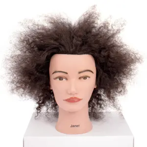 Superstar Hair Hot Sale 100% peruca de cabelo humano com cabelo para Salon Barber Realistic Mannequin Head Factory Atacado Super Masculino