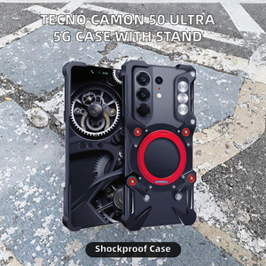 Custodia per telefono antiurto in TPU con staffa rotante e cordino per <span class=keywords><strong>Tecno</strong></span> Camon 50 Ultra 5G - Product Image 2