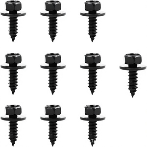 Tornillos autorroscantes de cabeza Phillips hexagonal 90159 60498 para reparación y reemplazo de clips de guardabarros y parachoques de Toyota Lexus - Product Image 1