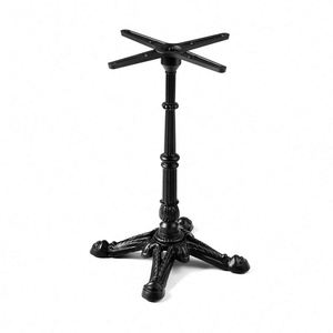 WEKIS Modern Classic Heavy Duty Restaurant Hospital <b>Kitchen</b> <b>Table</b> Base X-Base Metal Cast Iron Dining <b>Table</b> Base Only Black - Product Image 2
