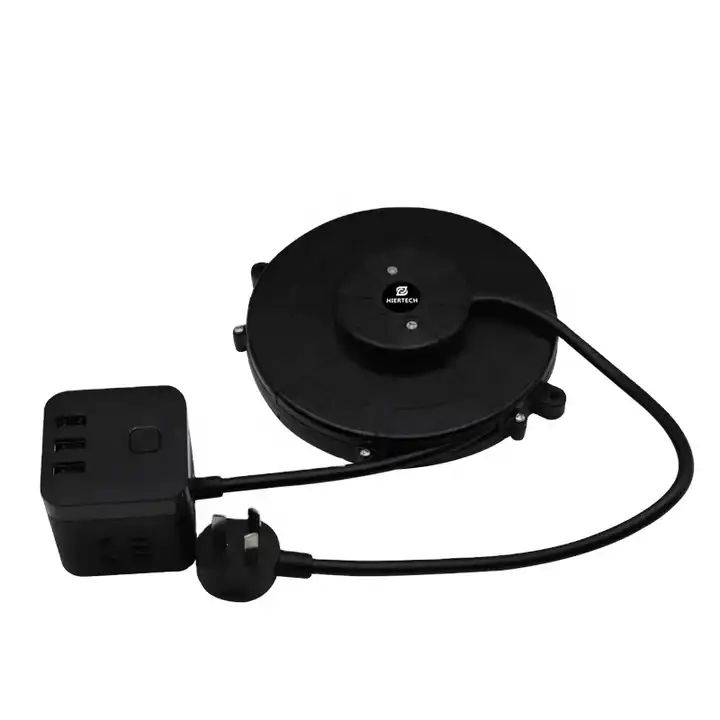 HIERTECH Retractable cable reel with USB