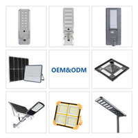 150W 300W IP65 impermeable integrado LED sistema de energía solar Fotocélula de luz de calle con cámara CCTV al aire libre