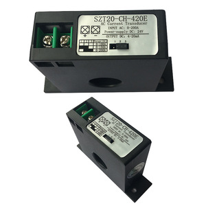 Transmisor de Corriente Alterna de 0–200A a 4–20mA, Convertidor de Señal Analógica, CA a CC, SZT20-CH-420E m130 - Product Image 1