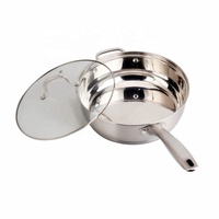 Ensemble de 9 ustensiles de cuisine classiques de luxe écologiques en acier inoxydable pour cuisinière à induction, avec poêle à frire, casserole et faitout