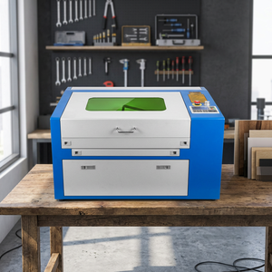 Nouvelle machine de gravure et de découpe laser CO2 Sihao pour acrylique, pierre, bois, contreplaqué, verre, caoutchouc - Machine CNC 3D AI 50W avec refroidissement par eau à faible consommation - Product Image 3