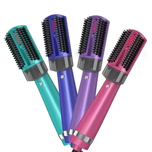 Pelabelan Pribadi Inframerah Sisir Pelurus Rambut Portable Hot Air Brush Air Kabut Semprot Pengering Rambut