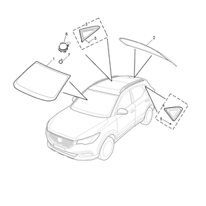อะไหล่รถยนต์คุณภาพสูง กระจกหน้ารถยนต์แท้ทุกรุ่น สำหรับรถยนต์ <span class=keywords><strong>MG</strong></span> - Product Image 3