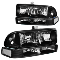 Kit de phares avant OE AURON pour Chevrolet S10-Blazer 1998-2004 - Blanc 6000K 6000 Lumens 12V 55W Plug & Play Neuf avec garantie 1 an