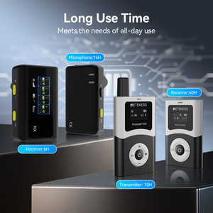 Micrófono de Solapa Inalámbrico con Reducción de Ruido, Sistema de Guía Turística, Frecuencia UHF, Resistente al Agua IP68, Batería de 2000 mAh para - Product Image 5