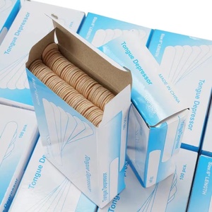 100 pz scatola di bastoncini di gelato <span class=keywords><strong>sanitari</strong></span> in legno stampati con il Logo del marchio utilizzato per la produzione di ghiaccioli - Product Image 4