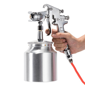 Pistolet à peinture Morita W-77, buse de 1,8 mm, alimentation par gravité, aluminium, décoration automobile et de meubles - Product Image 3