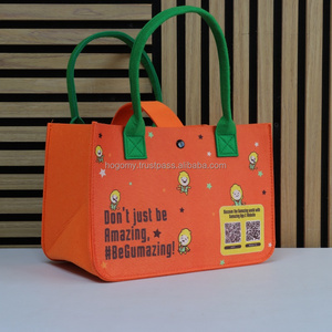 Rolking&Ulike Manufacturer Custom PET Felt Tote <b>Bag</b> Lamination Heat Sublimation Logo Print Unisex Promotional Use Shopping <b>Bags</b> - Product Image 2