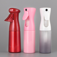 Bouteille de pulvérisation à gâchette brumeuse en plastique vente en gros 200ml 300ml 500ml bouteille de pulvérisation continue à brume Fine pour barbier d'eau