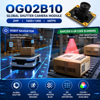 Módulo de Cámara USB de 2MP con Obturador Global, Sensor OG02B10, 1600x1300, Alta Velocidad 60fps, Mini Cámara UVC para Robot SLAM y AR/VR
