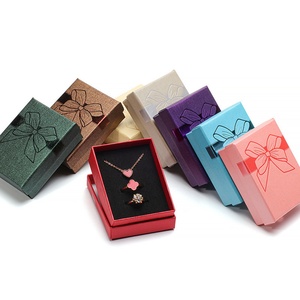 Velvet Jewelry <b>Gift</b> <b>Box</b> Rectangle/Square Shape Ring <b>Earring</b> & Necklace Organizer Premium Packaging for Stylish Display - Product Image 1