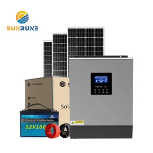 Ac để DC 12V 220V pin quang điện biến tần chuyển đổi Off Grid năng lượng mặt trời biến tần thiết bị gia dụng năng lượng mặt trời hệ thống điện với wifi