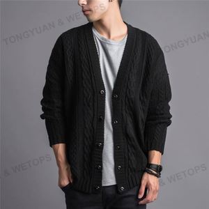 Personalizzato OEM e ODM uomo Twist <span class=keywords><strong>Cardigan</strong></span> maglioni con scollo a V maglione di lana <span class=keywords><strong>Cardigan</strong></span> <span class=keywords><strong>nero</strong></span> aperto Botton <span class=keywords><strong>Cardigan</strong></span> oversize lavorato a maglia di <span class=keywords><strong>cotone</strong></span> - Product Image 3
