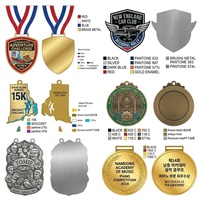 Médailles de remise de diplôme personnalisées pour fournisseurs, médaillons de sport de course, en alliage de zinc métallique plaqué argent, imprimés UV, vierges