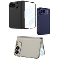 Coque de téléphone magnétique à couverture intégrale pour iPhone Duo Fold avec film frontal intégré, protection de l'axe central, antichoc, large protection