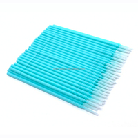 100 pièces par flacon, marque privée, micro-brosse à cils à pointe longue pour extensions de cils, microblading, tatouage, haute qualité