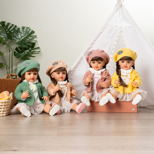 Newly Realistic Hot 22inch Silicone Vinyl Bebe Reborn Toddler Girl Doll Long Hair High Quality Dolls Kids for Girls - Product Image 1