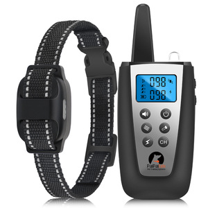 Collar de entrenamiento para perros PaiPateh con control remoto, impermeable, recargable, control electrónico de ladridos para perros - Product Image 1