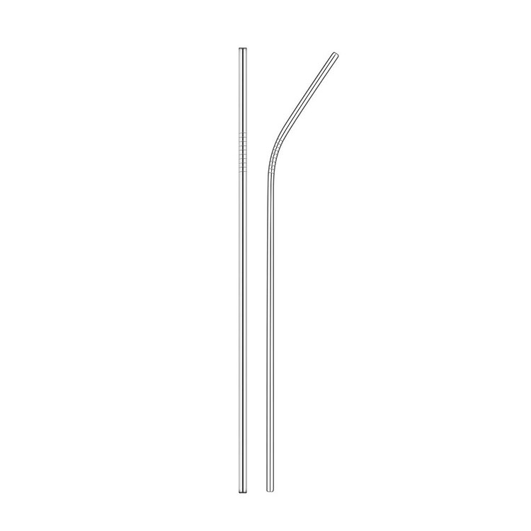 6*215mm potable de paille