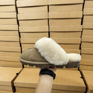 Chaussons décontractés unisexes en fourrure intégrée pour <span class=keywords><strong>homme</strong></span> et femme, fabriqués par Snow Boots, modèle Star Fur Mop - Product Image 4