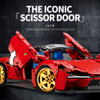 Reobrix 11025-D Daytona SP3 1:10 blocs de construction de voiture pour enfants, ensemble de briques de construction de Technologie, jouets, offre spéciale