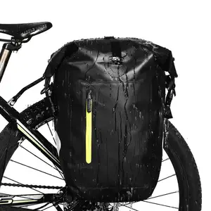 カスタマイズされたロゴ防水PVCバイクパニエリアシートキャリングスポーツ屋外ドライ自転車バッグ