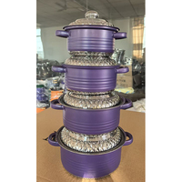 Ensemble de casseroles rondes en acier inoxydable colorées de 16 à 22 cm, casseroles rondes avec couvercle, casseroles à soupe
