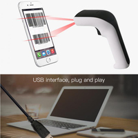 Escáner de código de barras 2D CMOS 2,4G & BT inalámbrico código QR PDF417 DataMatrix para Windows IOS Android POS escáner USB