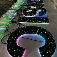 Lettres LED 3D perforées haute luminosité GFace, signalétique métallique personnalisée pour les magasins de détail et la publicité commerciale