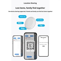 AirTag Localisateur de téléphone Android pour les personnes âgées et les animaux de compagnie Finder Tracker anti-perte 4G GPS IP67 Plastique