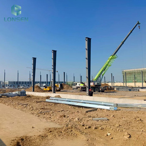Q355B Welded Steel Warehouse Timber Lumber <b>Storage</b> Shed For Wood Processing Factory - Product Image 3