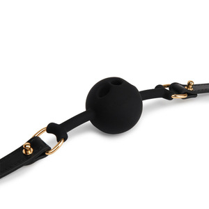 Bola de silicona erótica SM ecológica de piel de vaca con diseño de orificio, adecuada para la mejora sexual BDSM, suave, juguete para adultos. - Product Image 1